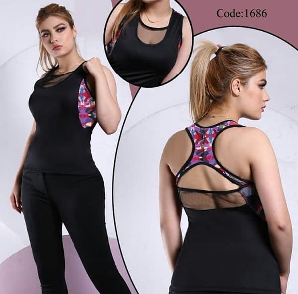 1686 نیم تنه توری سی تو   : :  10620026 - تصویر ۱