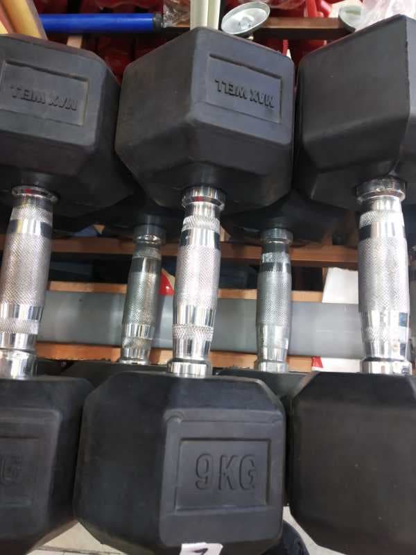 دمبل جیر شش ضلعی جفتی 5 کیلو ( هرکدام 5 کیلو جمعا 10کیلو) - تصویر ۱