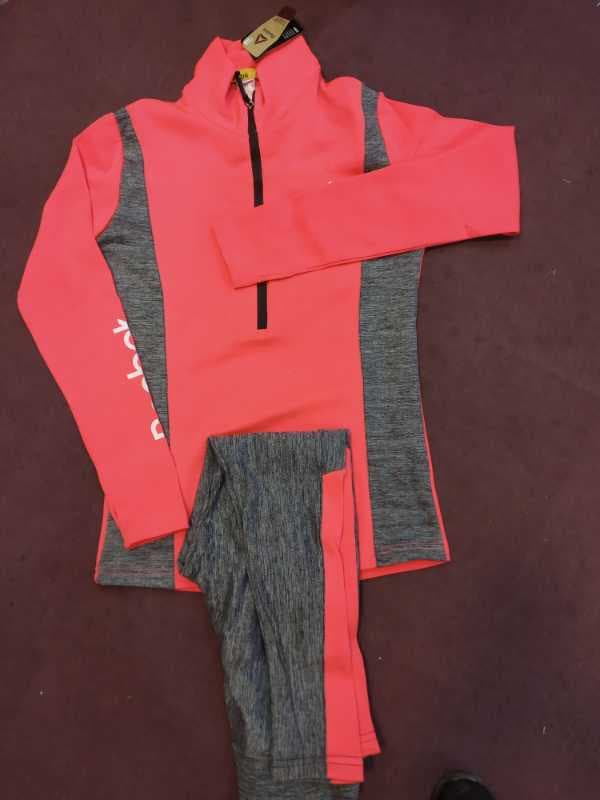 بلوز شلوار نیم زیپ ریبوک دورنگ - تصویر ۱