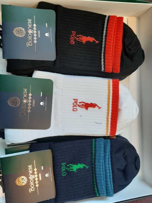 جوراب مردانه بولونيز نيم ساق polo - تصویر ۱