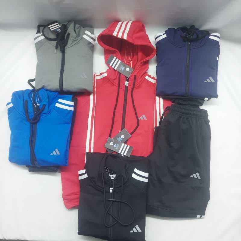 2474 گرمکن شلوار بچگانه ادیداس سه خط کلاهدار 