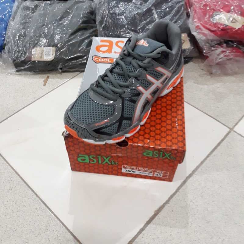 3508 کفش اسيکس ژل طوسي نارنجي 35تا40 - تصویر ۱