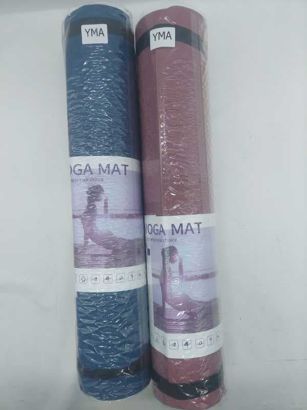 yma tm033مت یوگا دو رو 6میل مارک یوگا مت کش دار 