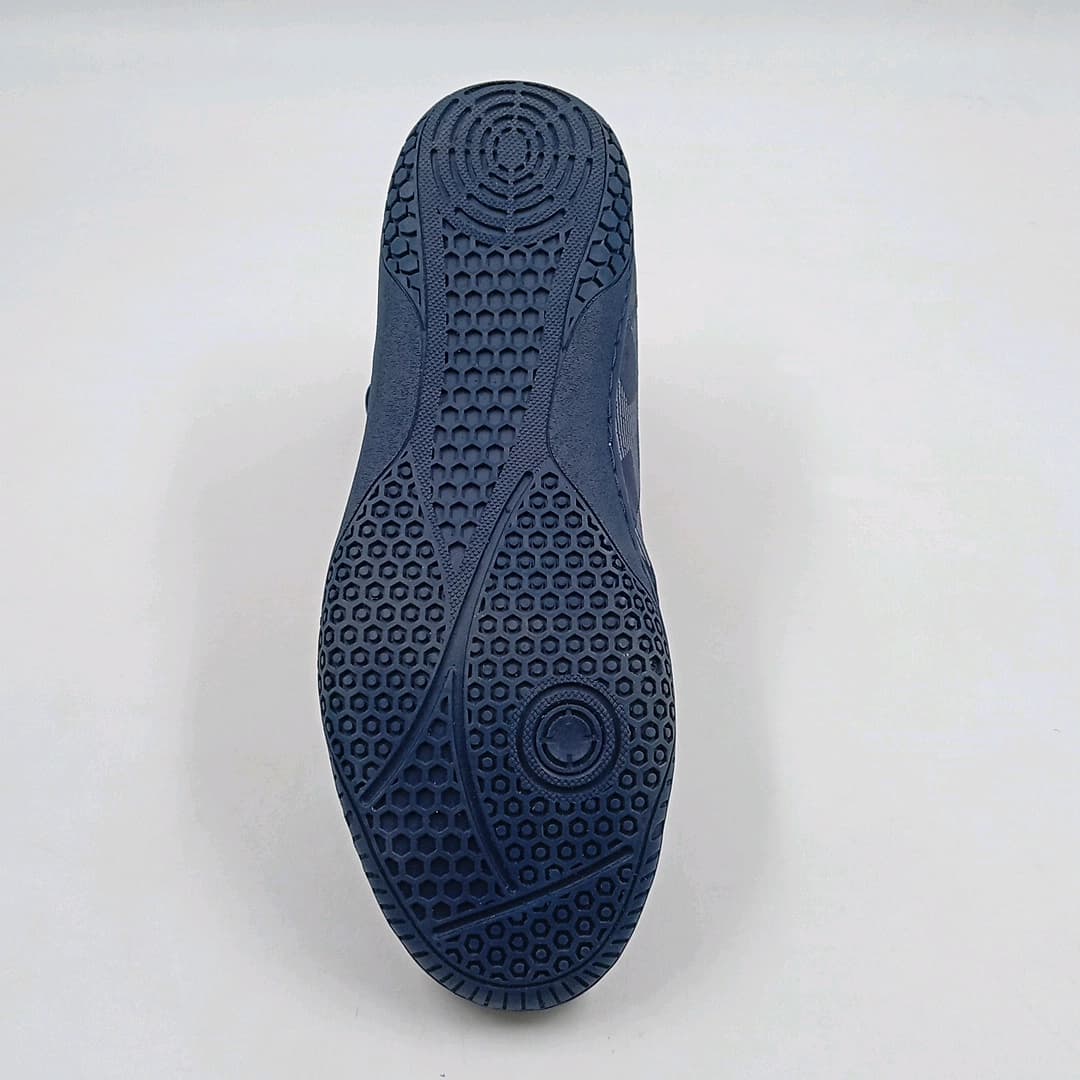 کفش کشتی مردانه اسیکس رویه پارچه ای سورمه ای سفید  قرمز  پایار - تصویر ۵
