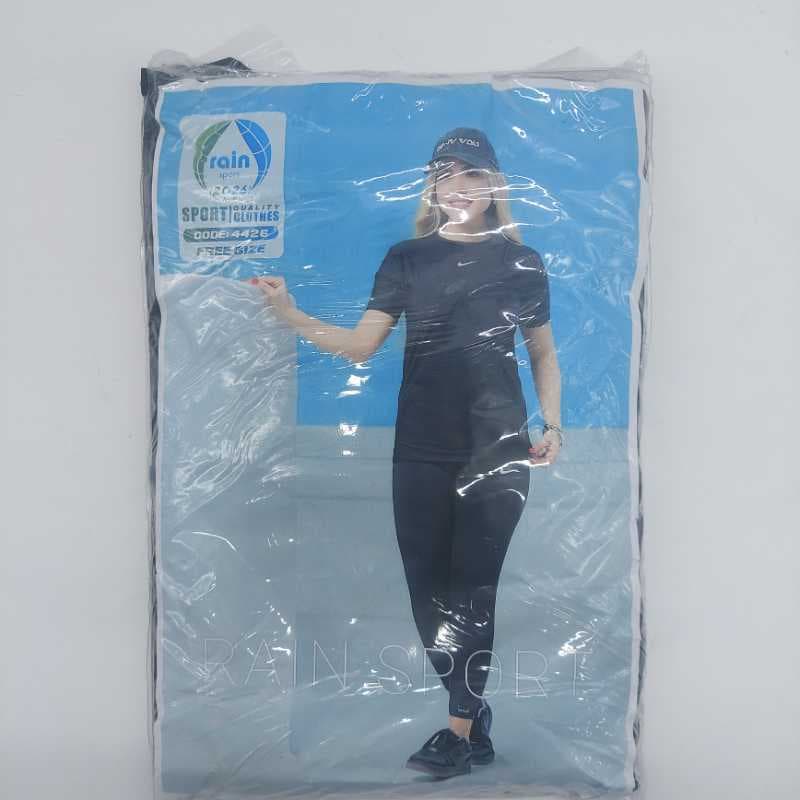 4426 ست تیشرت و لگ زنانه طرج اجری راین 