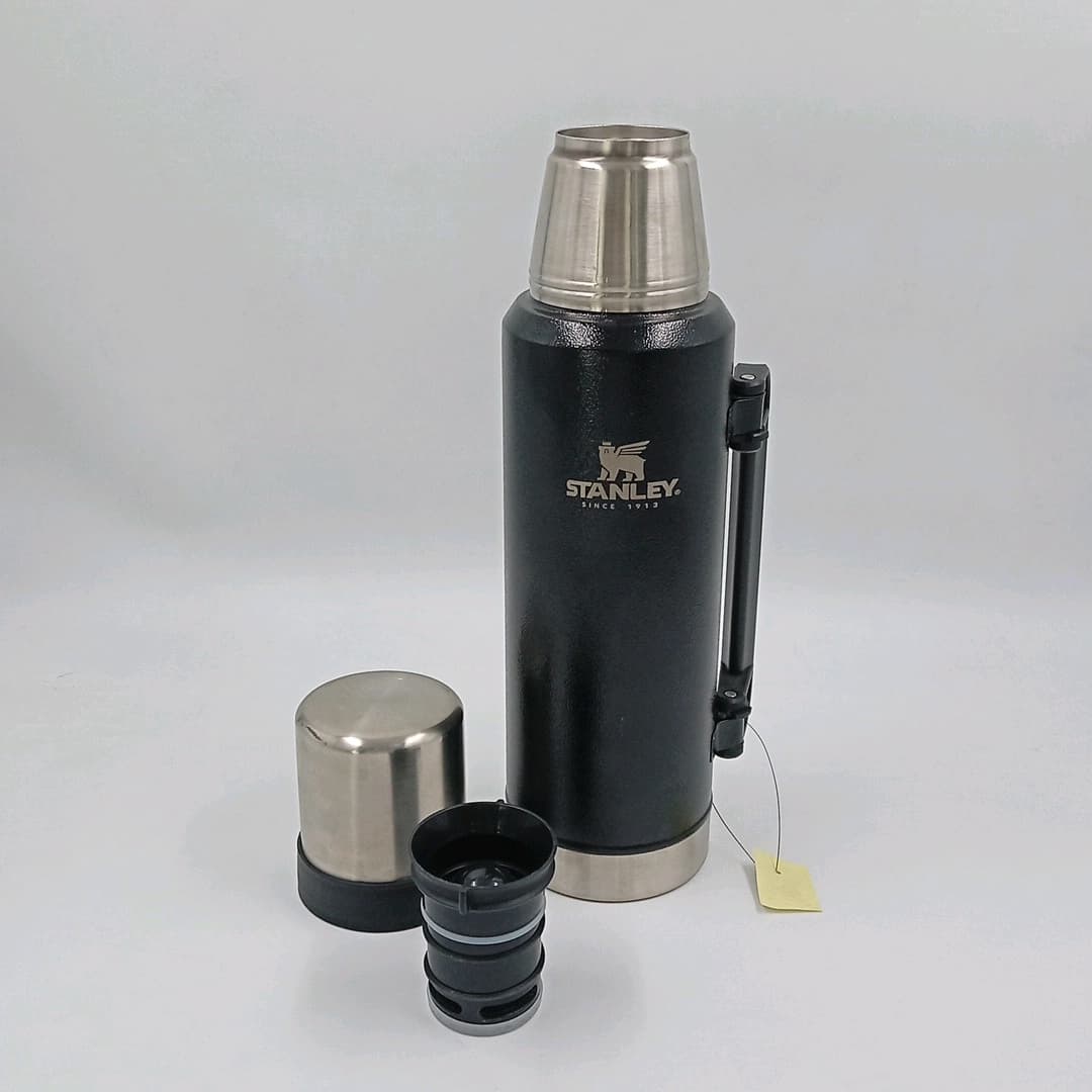 فلاسک/ماگ استنلی دسته تاشو طرح چدنی 1.400 لیتری