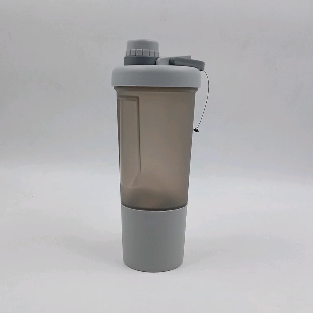 102‌ شیکر پلاستیکی دوتیکه سر پیچی رزوه ای توپ دار مات 400 میلی لیتری