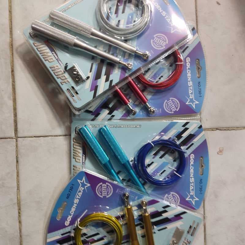 730-1 طناب سيم بکسلي دسته استيل گلدن استار - تصویر ۱