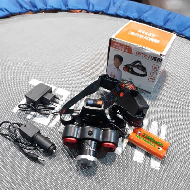 هدلايت سه چراغ شارژي F672T