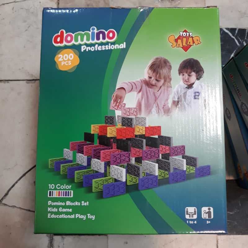 دومینو ۲۰۰تیکه ۱۰ رنگ سالار 