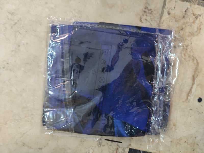 اسکارف نخی طرح ابی مشکی - تصویر ۱