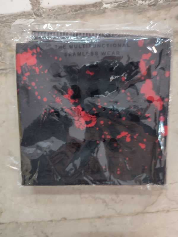 اسکارف نخی طرح لکه قرمز  - تصویر ۱