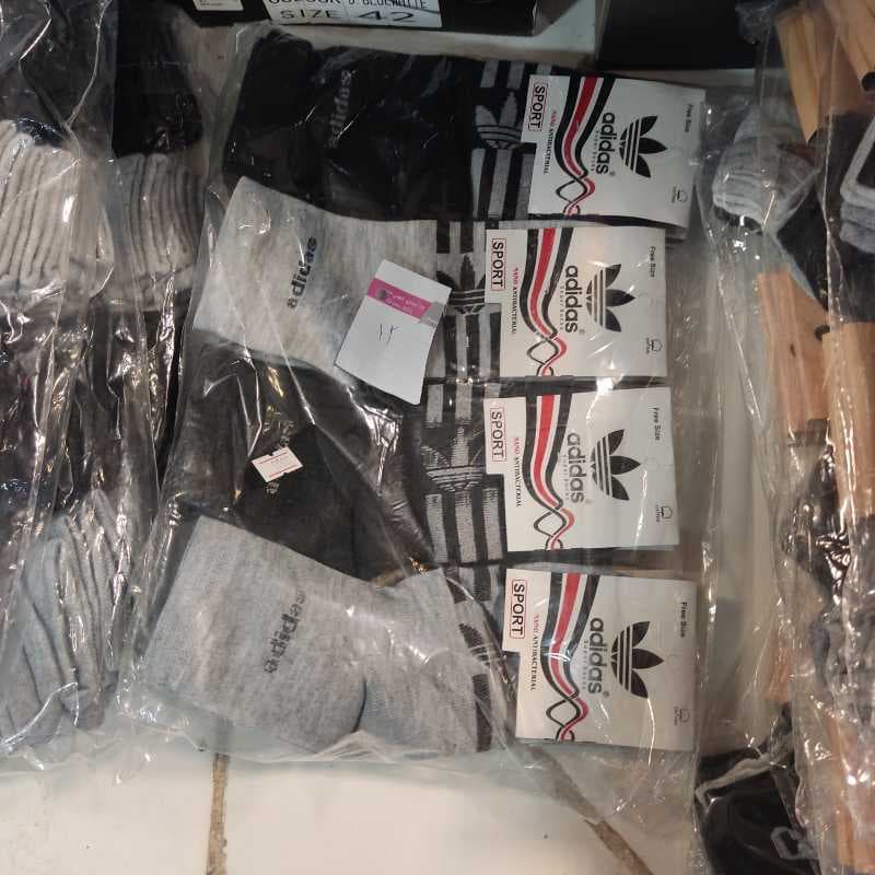 3003 جوراب نیم ساق ادیداس کف خطدار - تصویر ۱