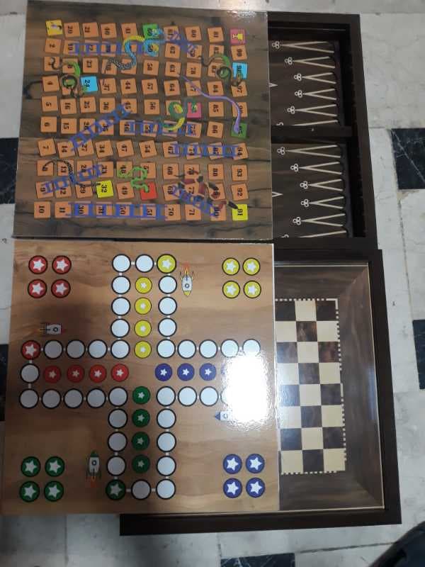 4بازی ام دی اف 35در35- مارپله شطرنج تخته  - تصویر ۱