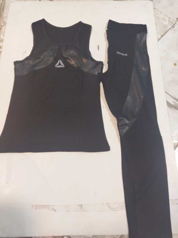 66412 رکابی شلوار ام ابی ریبوک مشکی حلقه چرم توری - تصویر ۱