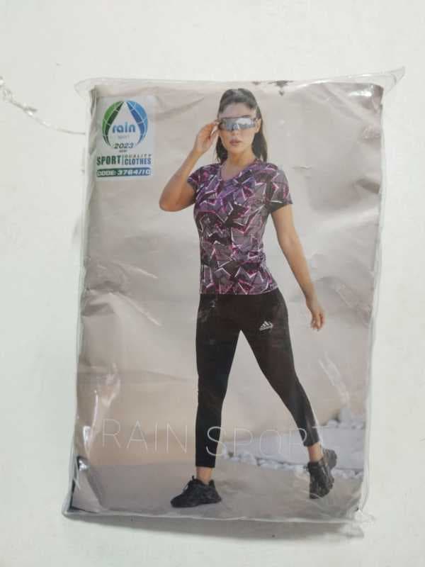 3764/10تیشرت وشلوار زنانه مدل هندسی - تصویر ۱