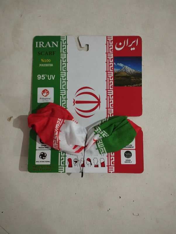 اسکارف نازک طرح پرچم ایران - تصویر ۱
