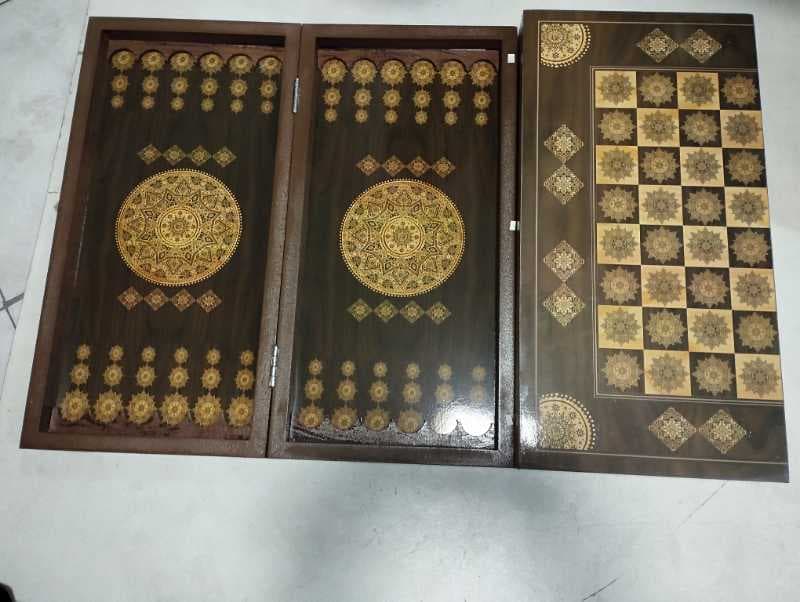 220 10 شطرنج تخته نرد طرح دایره ای دور چهار لوزی معمولی - تصویر ۱