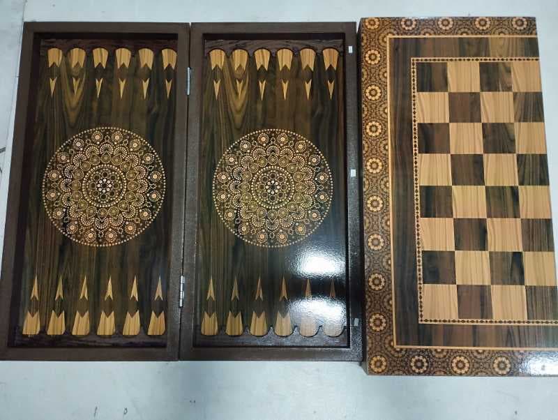 220 شطرنج تخته نرد طرح دایره ای داخل دایره دار معمولی - تصویر ۱