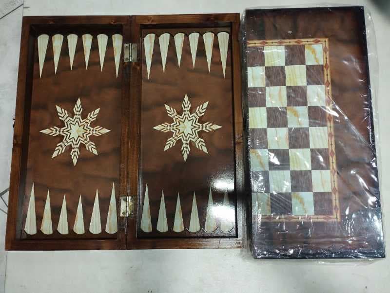 360 شطرنج تخته نرد قفلدار طرح ستاره هشت پره ای ساده - تصویر ۱