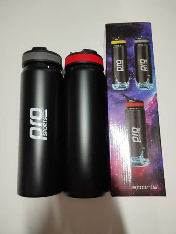 175 قمقمه فلزی پرو اسپورت نی دار سر نوار سلیکونی - تصویر ۱
