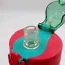 342-7 8064 قمقمه نی دار یک لیتری شفاف بالا سیلکونی سیمپل کاپ - image 2